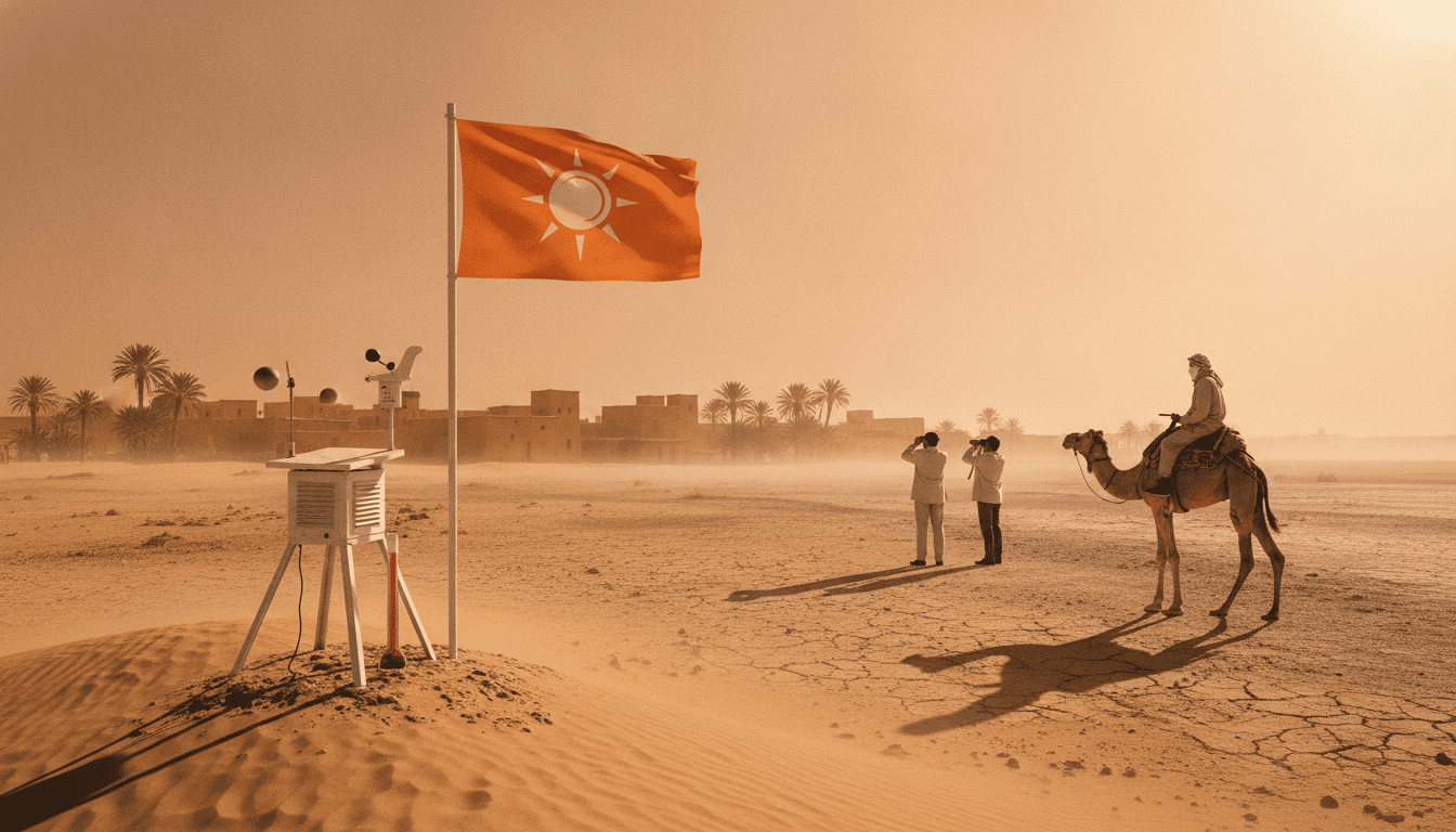 DGM annonce vigilance orange: canicule 44–46°C mercredi à vendredi dans le sud marocain