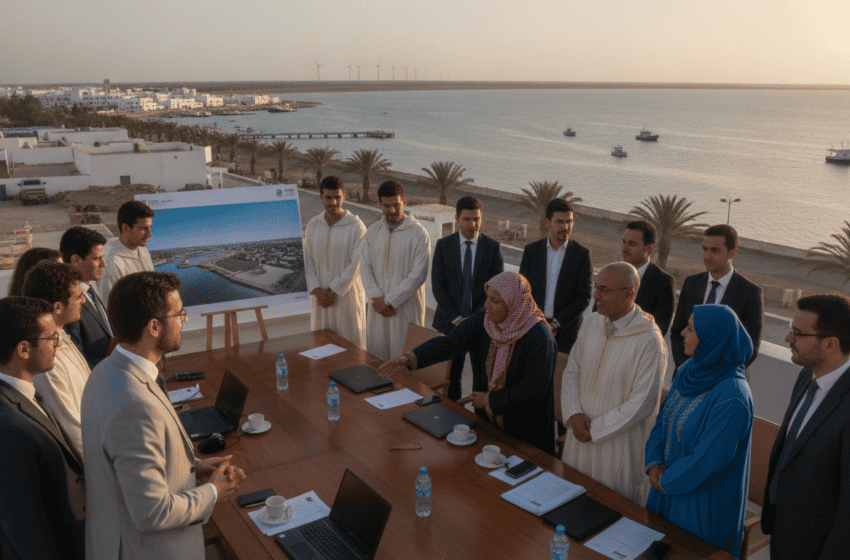  Délégation française de jeunes élus à Dakhla pour promouvoir investissement et coopération