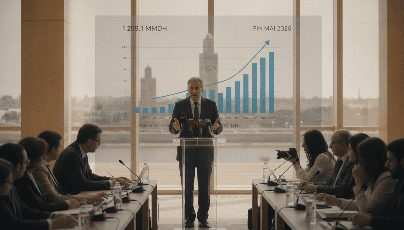 Encours du crédit bancaire à 1 259,1 MMDH fin mai 2026 selon Bank Al-Maghrib