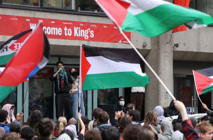  Enquêtes disciplinaires massives contre étudiants pro‑palestiniens à King’s College London