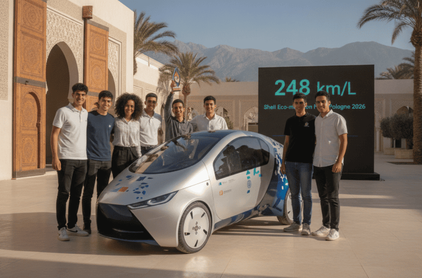  Équipe Universia Créateurs d’Agadir atteint 248 km/L au Shell Eco‑marathon Pologne 2026