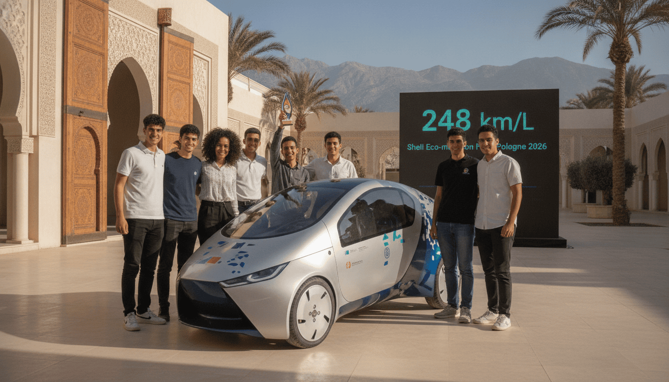 Équipe Universia Créateurs d'Agadir atteint 248 km/L au Shell Eco‑marathon Pologne 2026