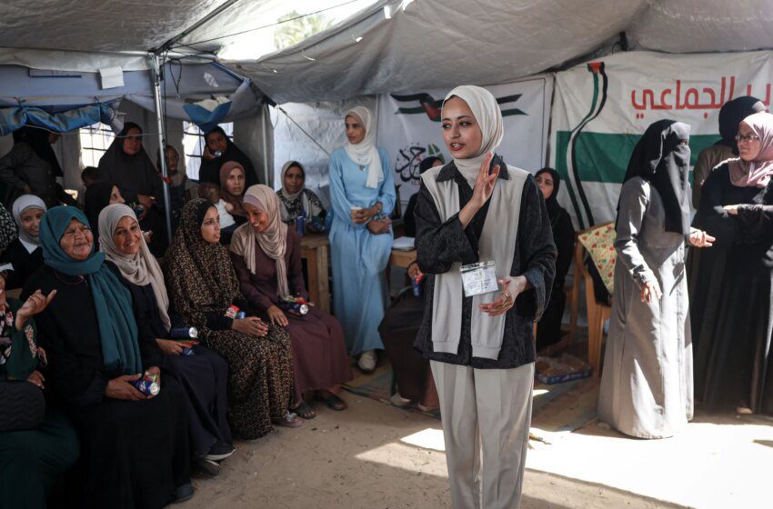 Espaces sûrs à Deir el‑Balah offrent soutien psychologique aux femmes déplacées de Gaza