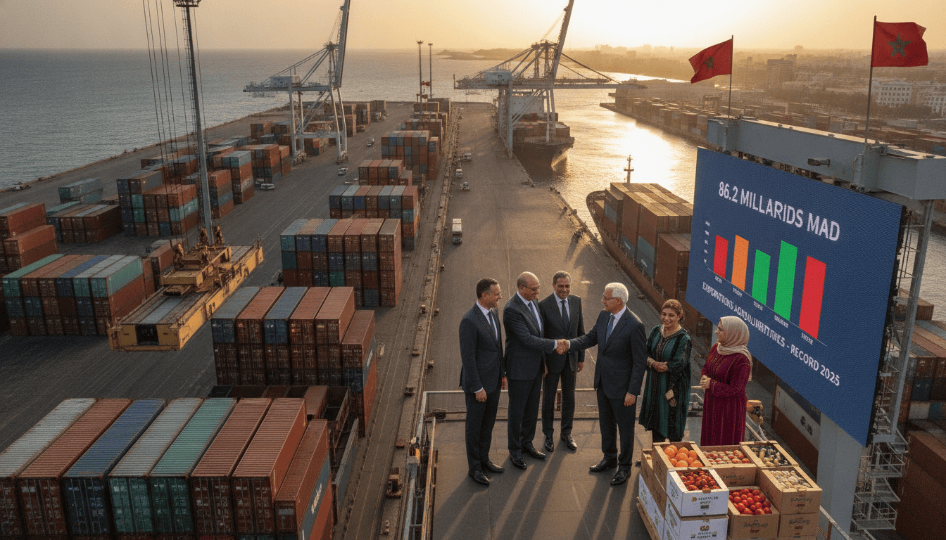 Exportations agroalimentaires atteignent un record de 86,2 milliards de dirhams en 2025