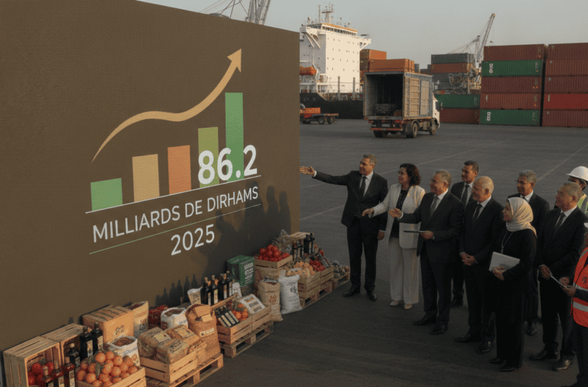  Exportations agroalimentaires du Maroc atteignent 86,2 milliards de dirhams en 2025
