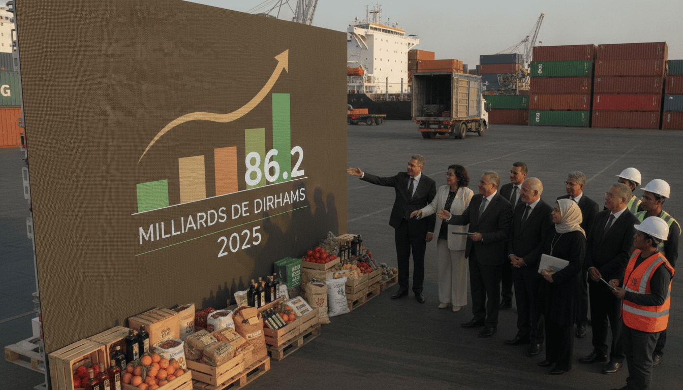 Exportations agroalimentaires du Maroc atteignent 86,2 milliards de dirhams en 2025