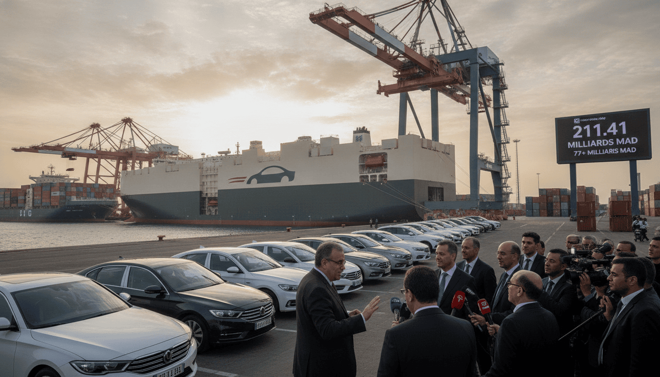 Exportations marocaines à 211,41 MMDH à fin mai 2026, automobile dépasse 77 MMDH