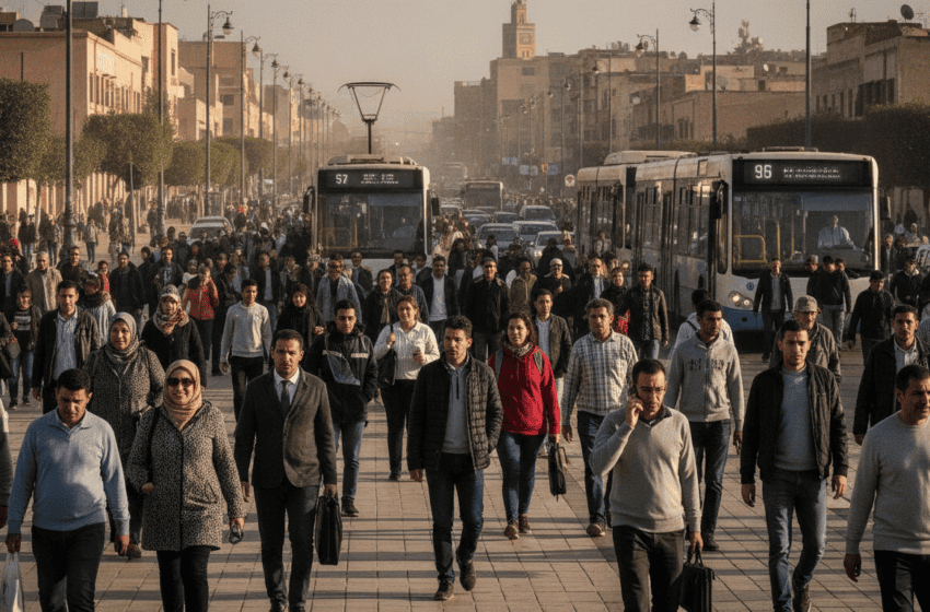  HCP (RGPH 2024) : la marche domine les trajets domicile-travail, transports publics en retrait