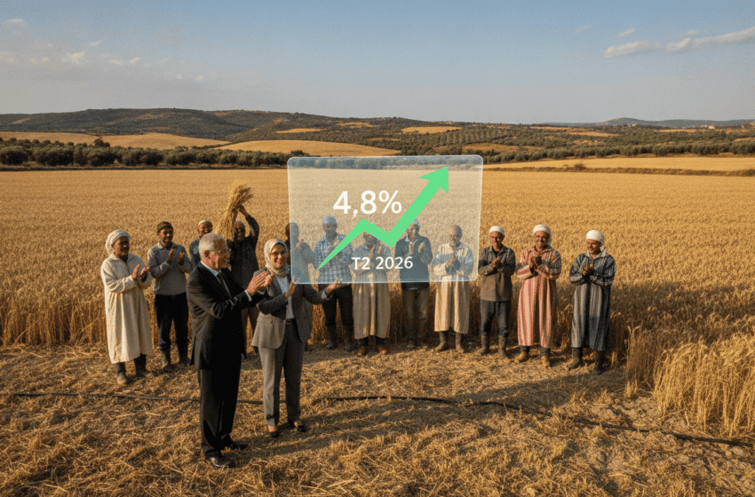  HCP annonce une croissance nationale de 4,8% au T2 2026 portée par l’agriculture