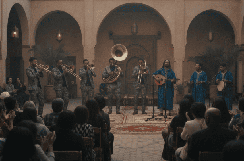  Hypnotic Brass Ensemble et Mehdi Nassouli fusionnent jazz de Chicago et gnaoua