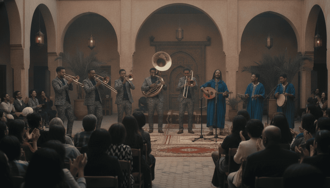 Hypnotic Brass Ensemble et Mehdi Nassouli fusionnent jazz de Chicago et gnaoua