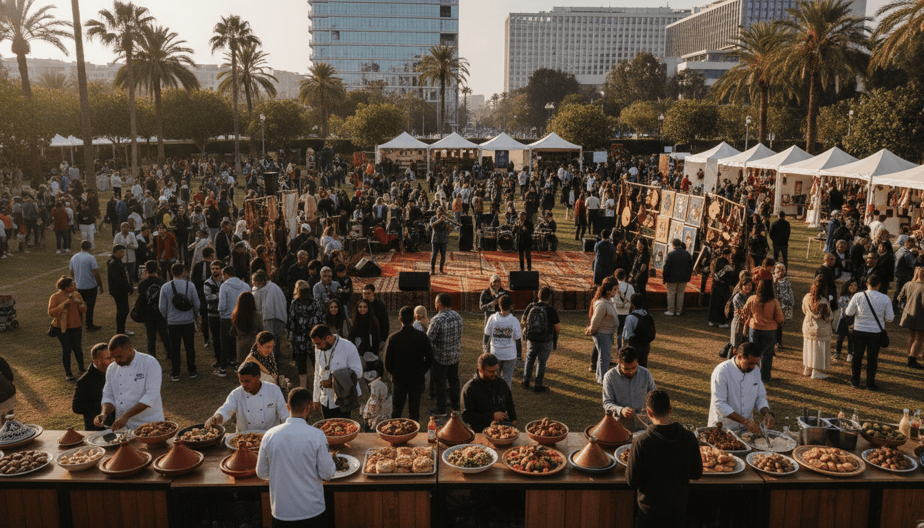 Jazzablanca à Anfa Park : un village gastronomique et créatif enrichit le festival