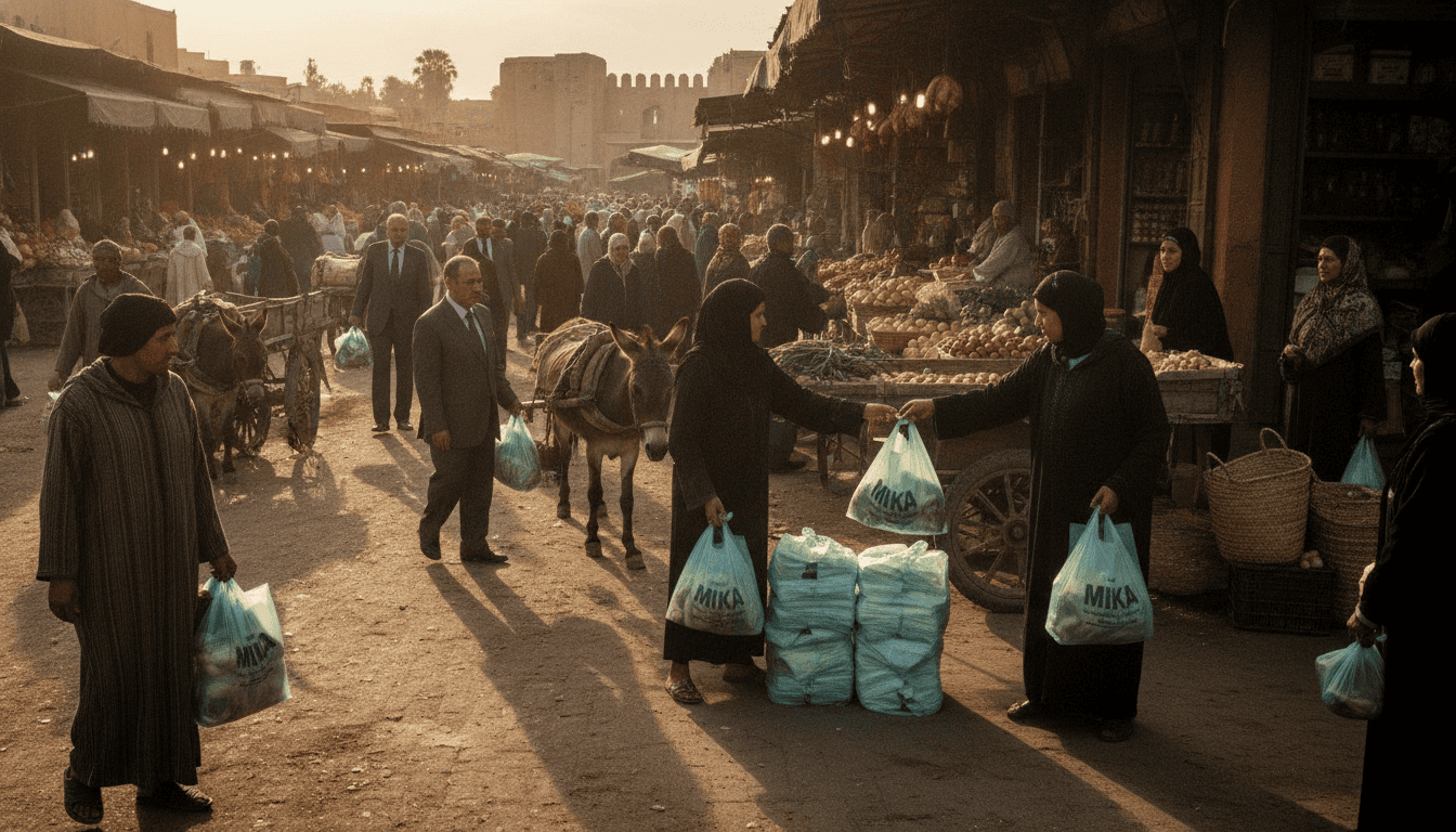 Les sacs plastiques mika réapparaissent au Maroc malgré l'interdiction
