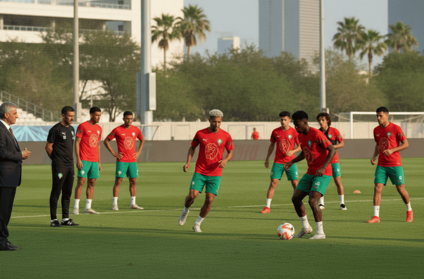  Lions de l’Atlas à Houston, Lekjaa assiste à la préparation avant le Canada