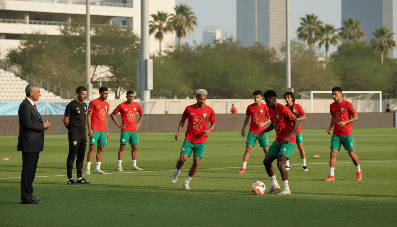 Lions de l'Atlas à Houston, Lekjaa assiste à la préparation avant le Canada