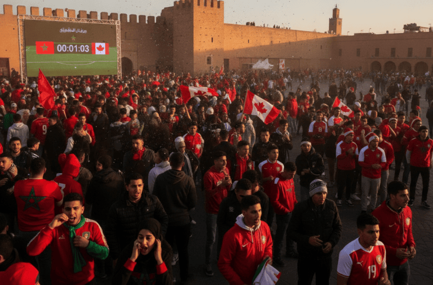  Maroc-Canada : ferveur et nervosité avant le coup d’envoi du match