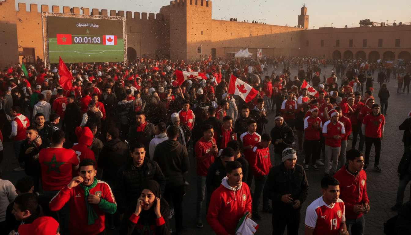 Maroc-Canada : ferveur et nervosité avant le coup d'envoi du match