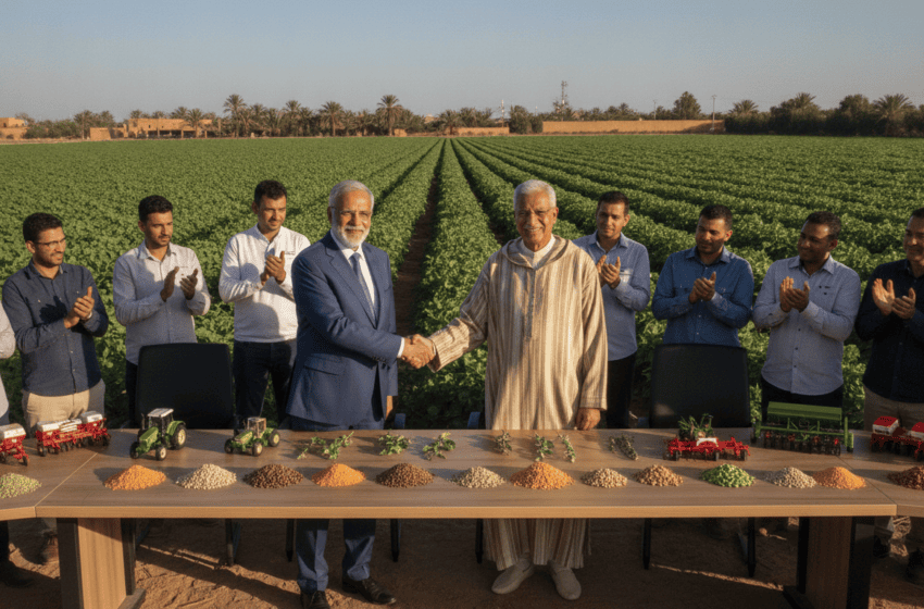  Maroc et Inde renforcent la coopération en recherche agronomique sur légumineuses et mécanisation