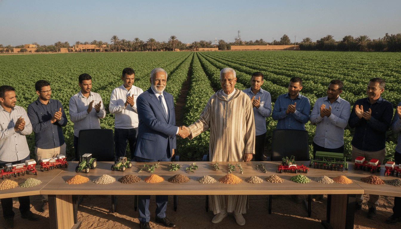 Maroc et Inde renforcent la coopération en recherche agronomique sur légumineuses et mécanisation