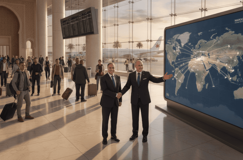  Maroc renforce son réseau aérien vers 169 aéroports et vise 80 millions de passagers