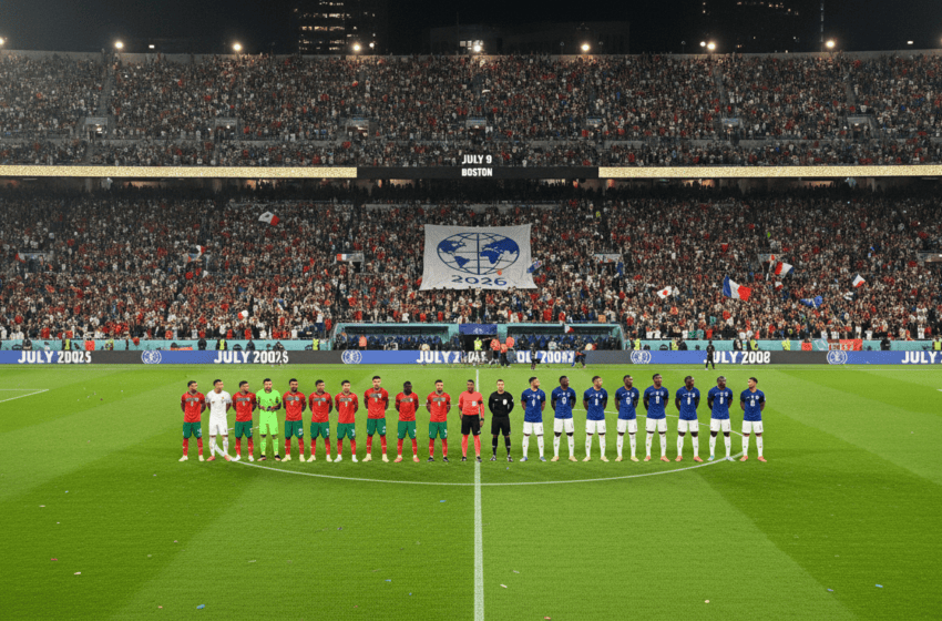  Mondial 2026 : Maroc affronte la France à Boston le 9 juillet