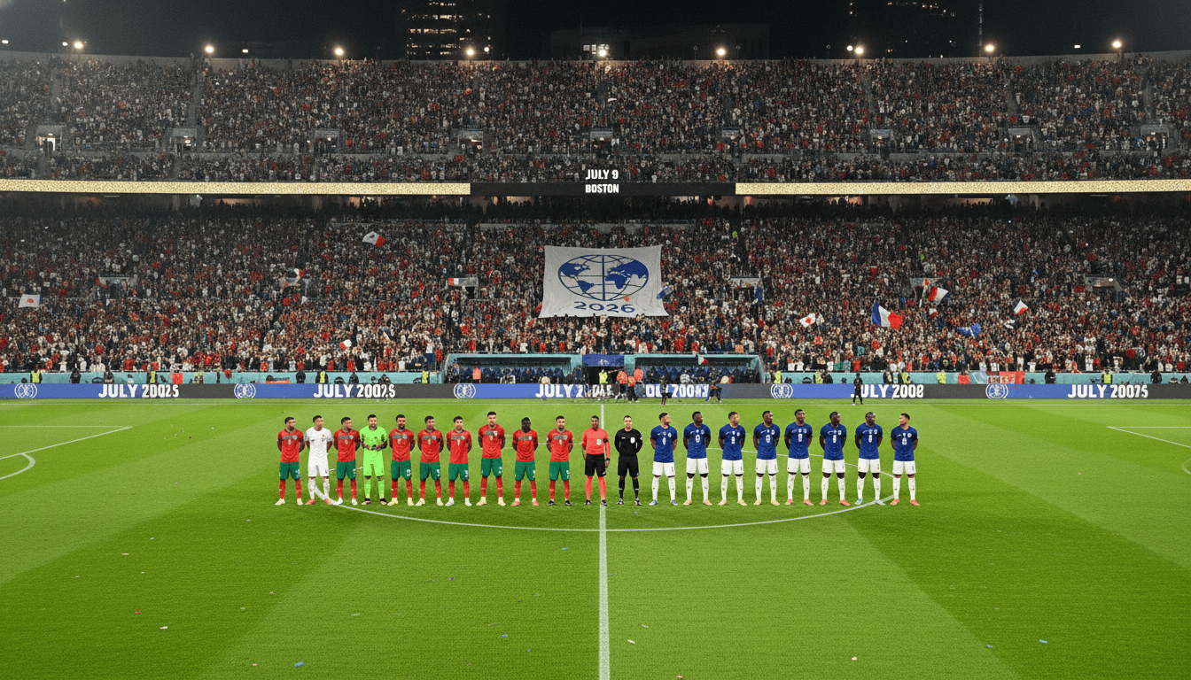 Mondial 2026 : Maroc affronte la France à Boston le 9 juillet