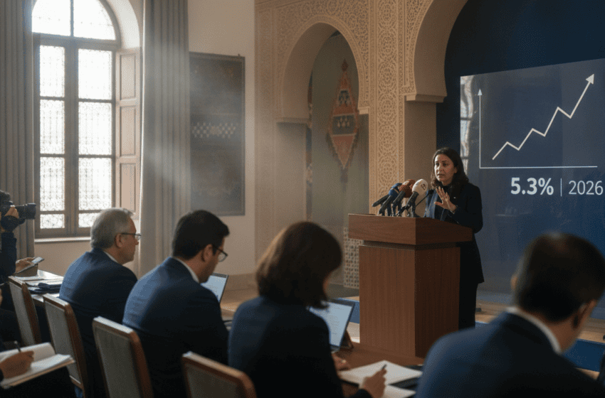  Nadia Fettah annonce une croissance attendue de 5,3 % en 2026