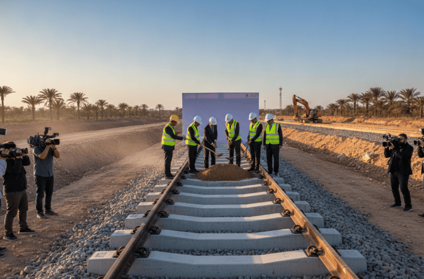  ONCF franchit une nouvelle étape sur la LGV Kénitra-Marrakech