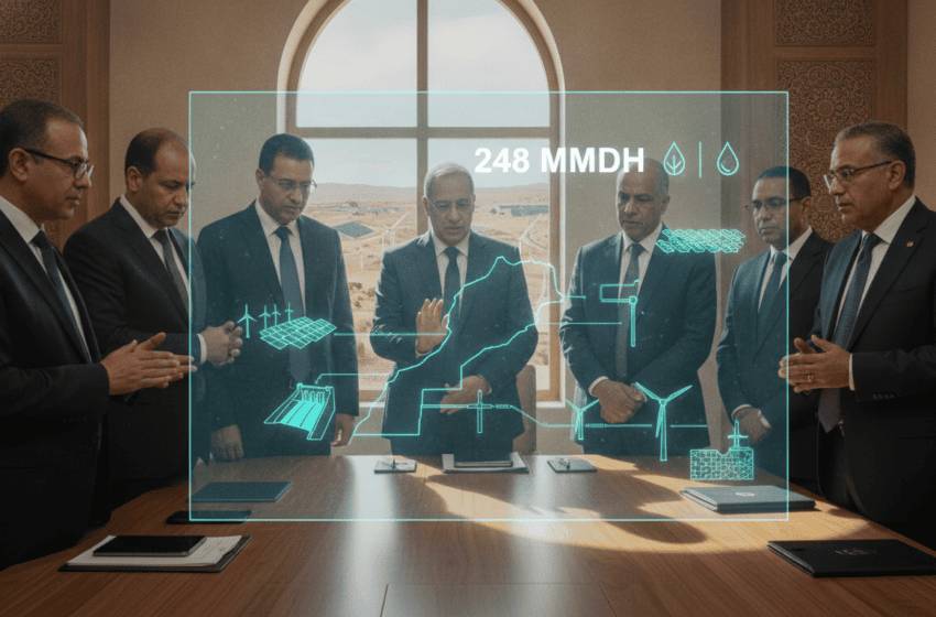  ONEE plan 2026-2030 mobilise 248 MMDH pour transition énergétique et souveraineté hydrique