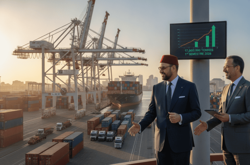  Port de Casablanca atteint 17 millions de tonnes au 1er semestre 2026