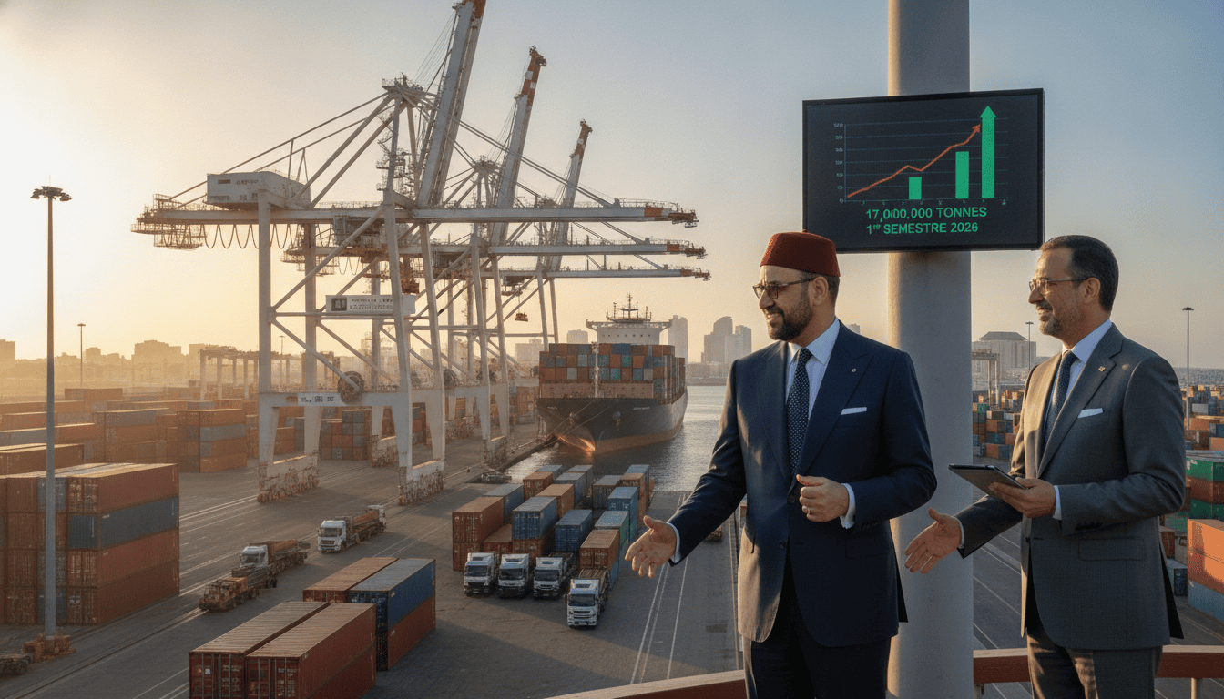 Port de Casablanca atteint 17 millions de tonnes au 1er semestre 2026