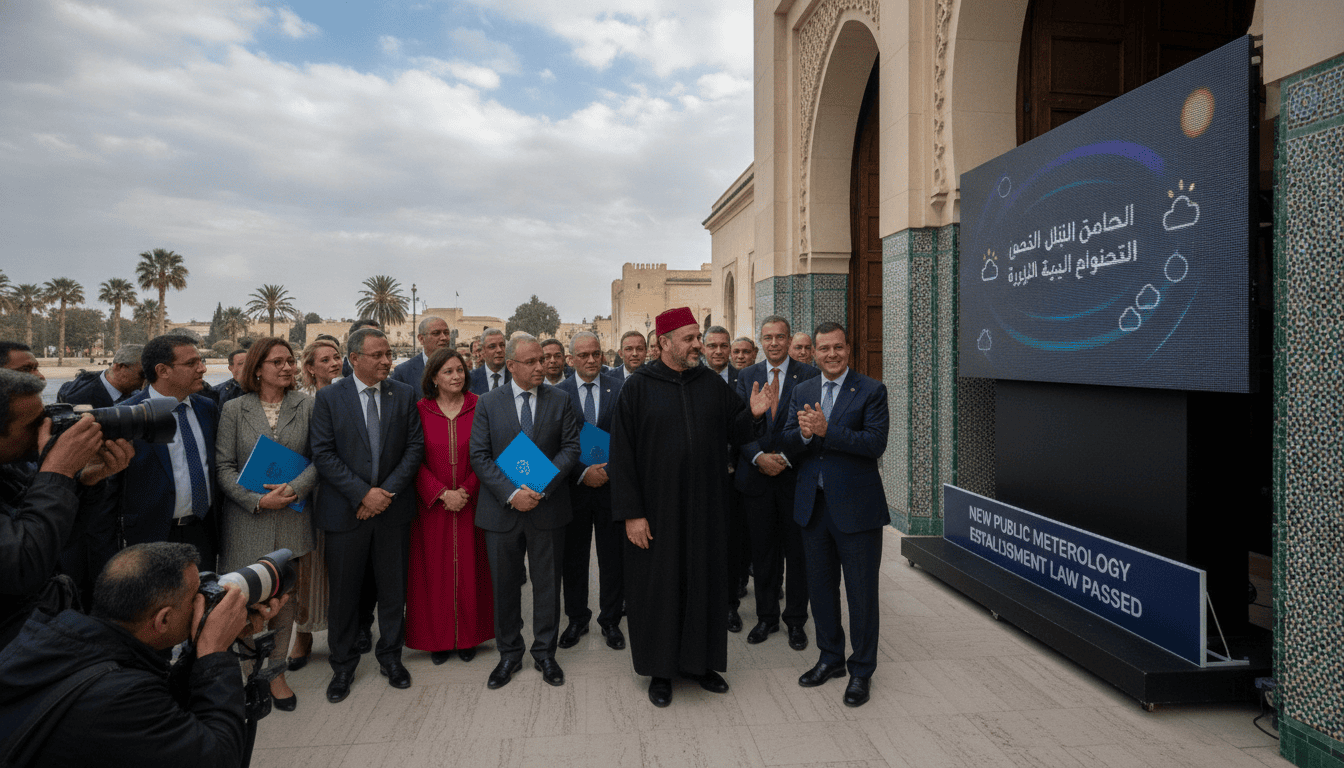 Projet de loi adopté pour créer un établissement public de météorologie au Maroc
