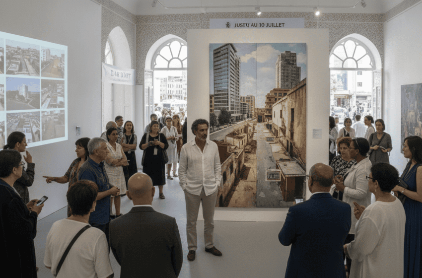Rachid Ouettassi expose disparités urbaines de Tanger à Dar D’Art jusqu'au 10 juillet