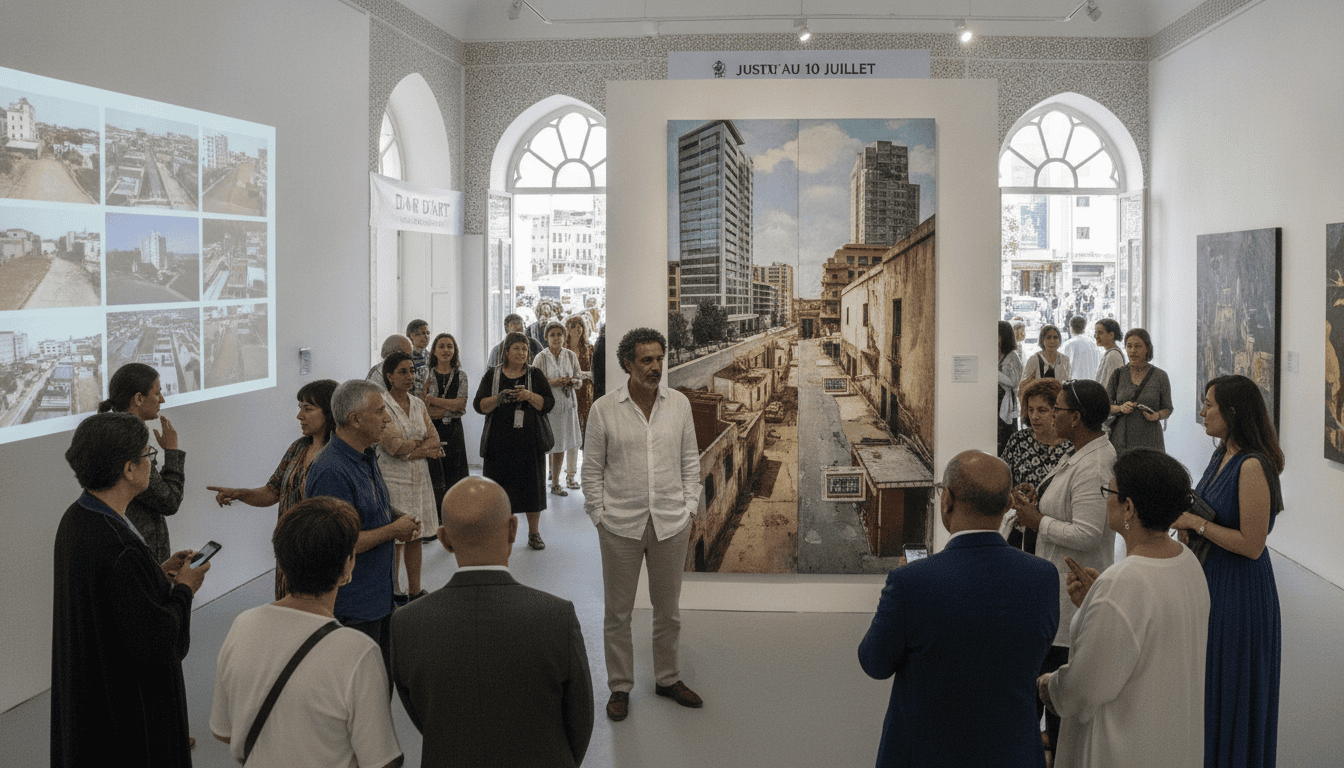 Rachid Ouettassi expose disparités urbaines de Tanger à Dar D’Art jusqu'au 10 juillet