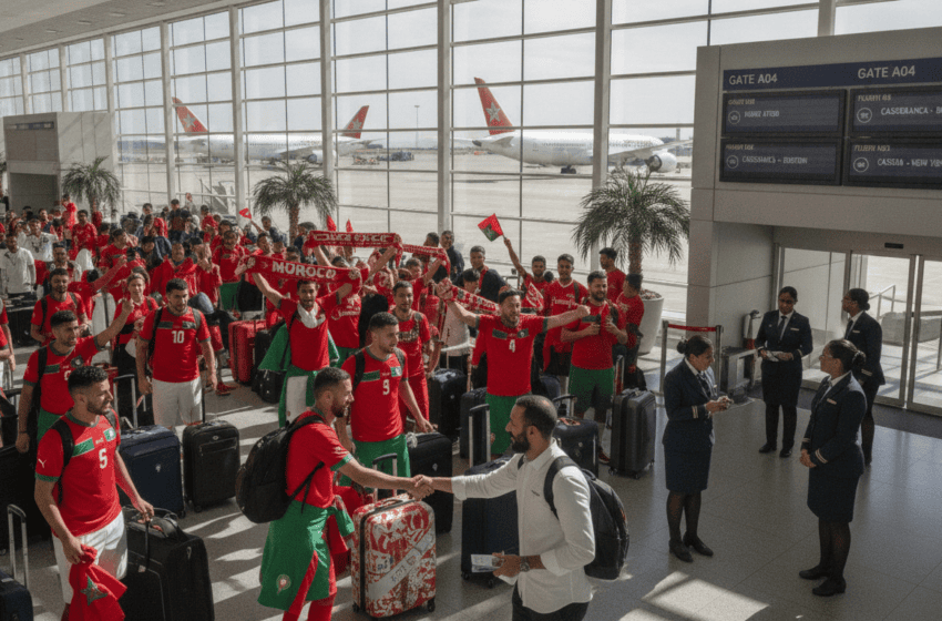  Royal Air Maroc renforce vols spéciaux Casablanca–Boston et Casablanca–New York pour supporters
