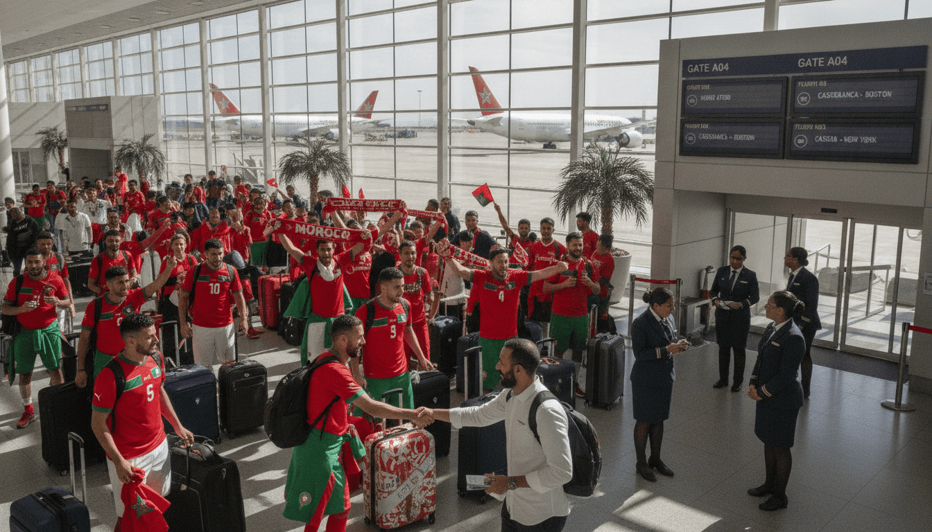 Royal Air Maroc renforce vols spéciaux Casablanca–Boston et Casablanca–New York pour supporters