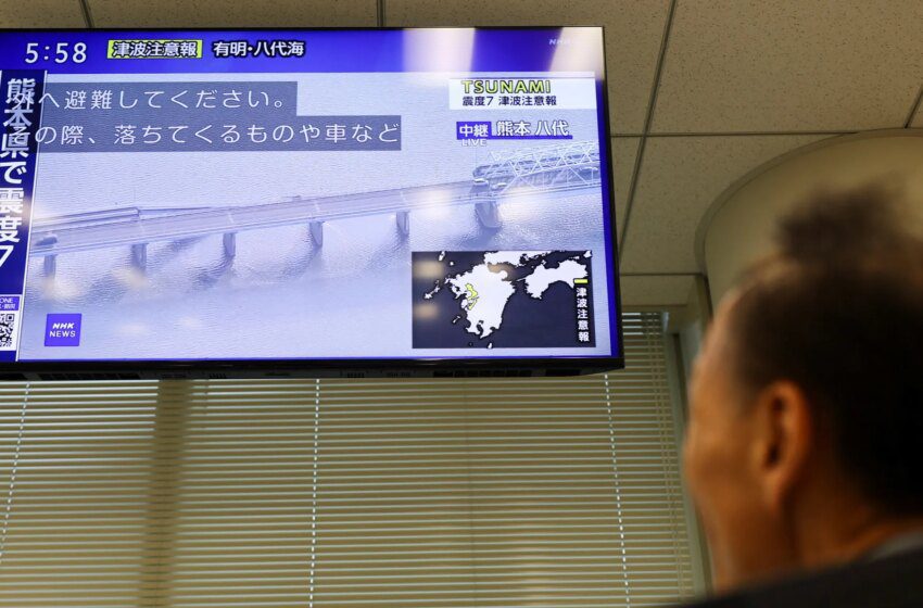  Séisme magnitude 7,1 frappe Kumamoto et Kyushu avec alerte au tsunami