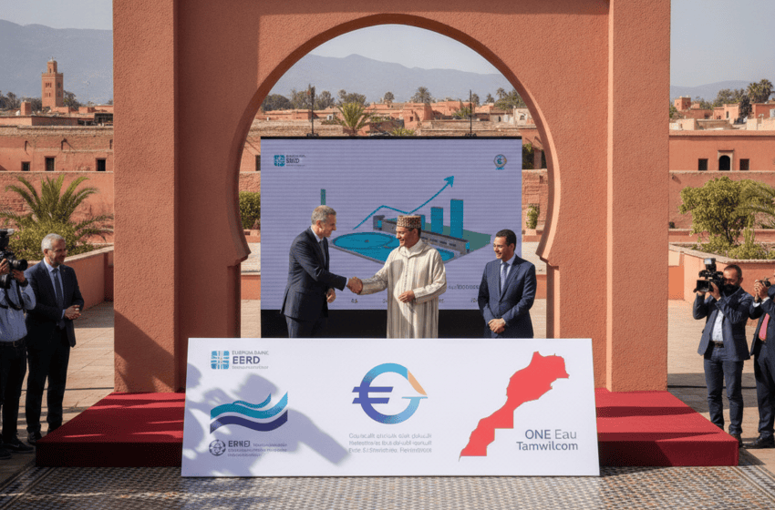  Tamwilcom garantit un financement BERD de 250 M€ pour l’ONEE Eau au Maroc