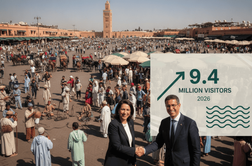  Tourisme marocain 2026 : 9,4 millions de visiteurs fin juin, recettes en hausse