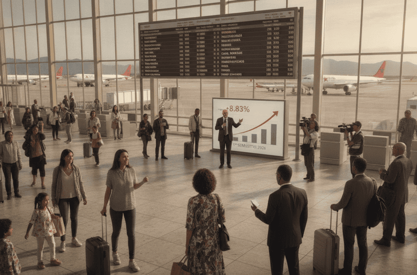 Trafic aérien marocain en hausse de 8,83% au premier semestre 2026 selon l'ONDA