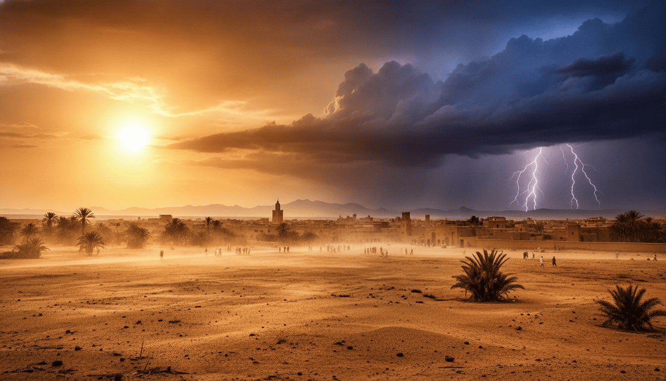 Vague de chaleur et orages violents attendus au Maroc de vendredi à dimanche