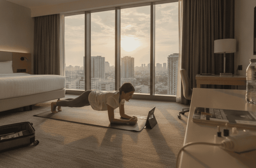  Experts dévoilent routines au poids du corps pour rester en forme en voyage