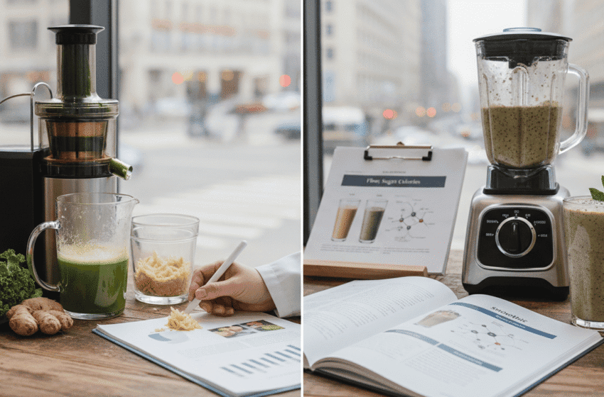  Jus ou smoothies : comment choisir selon fibres, sucres et calories