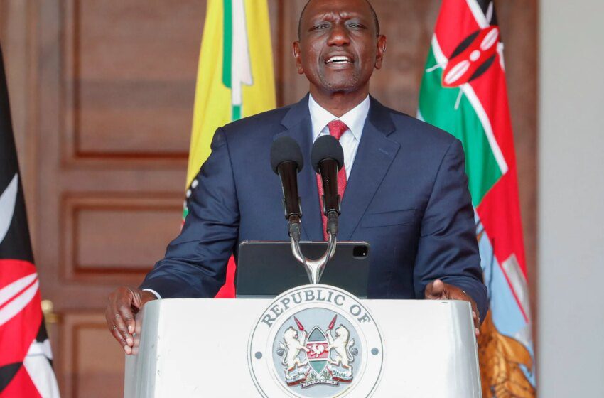  Ruto ordonne la fermeture des petits commerces et vendeurs ambulants étrangers au Kenya