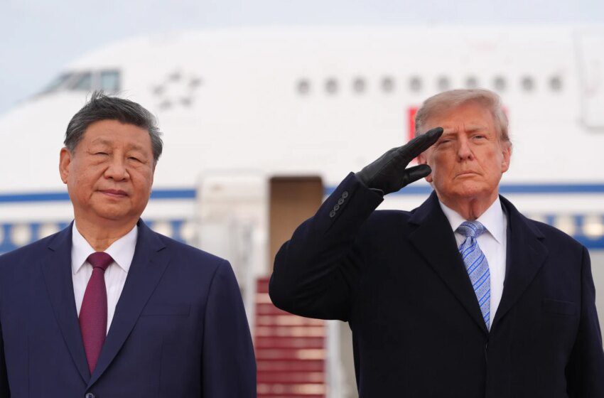  Trump accueille Xi Jinping aux États-Unis lors d’une rare salutation sur le tarmac