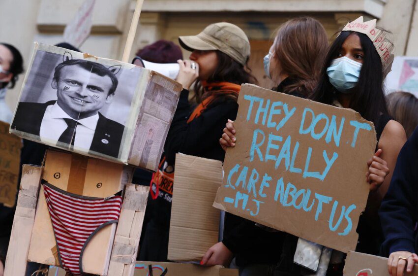  Affrontements et gaz lacrymogènes lors de blocages de lycées en France