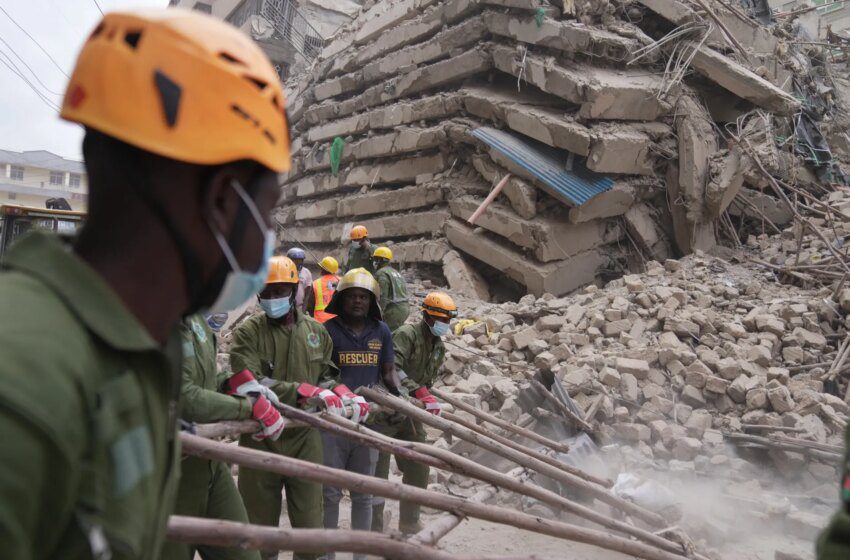  Effondrement d’un immeuble sans certificat d’occupation à Eastleigh, Nairobi, des personnes piégées