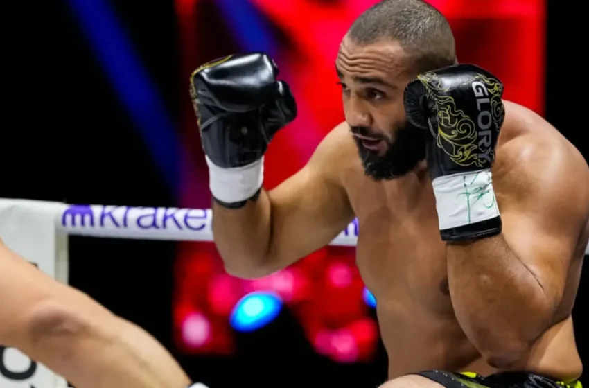  Nidal Bchiri met KO Nordine Mahieddine au GLORY 110, Mahieddine salue son équipe marocaine